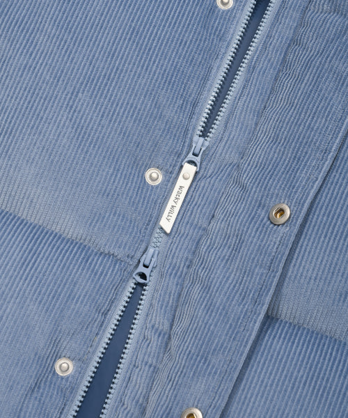 Corduroy Down Puffer Blue