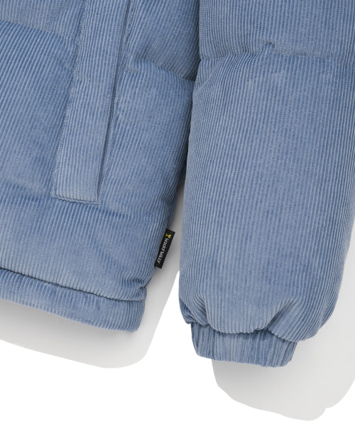 Corduroy Down Puffer Blue