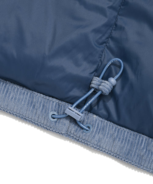 Corduroy Down Puffer Blue