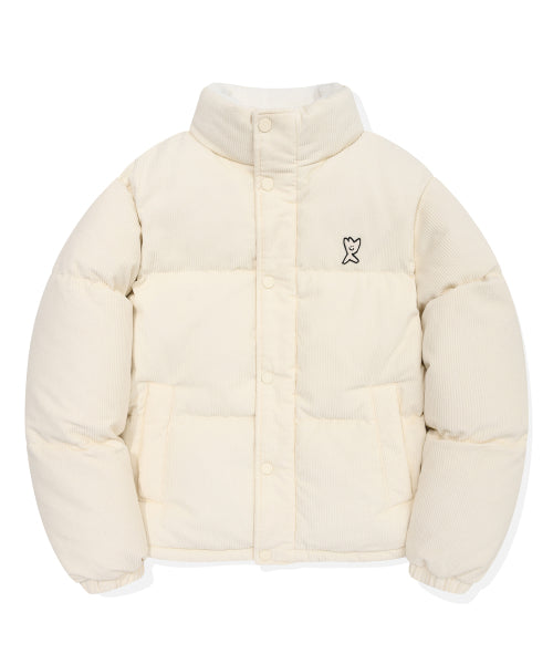 Corduroy Down Puffer Ivory