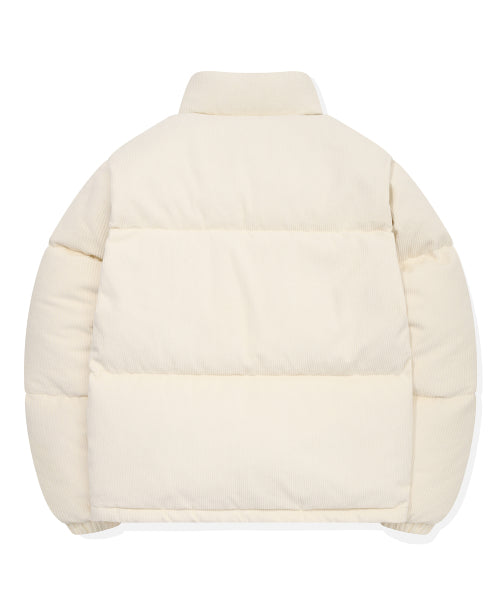 Corduroy Down Puffer Ivory