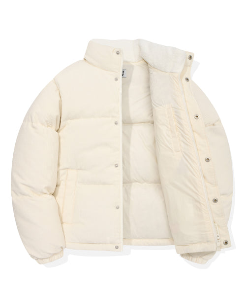 Corduroy Down Puffer Ivory
