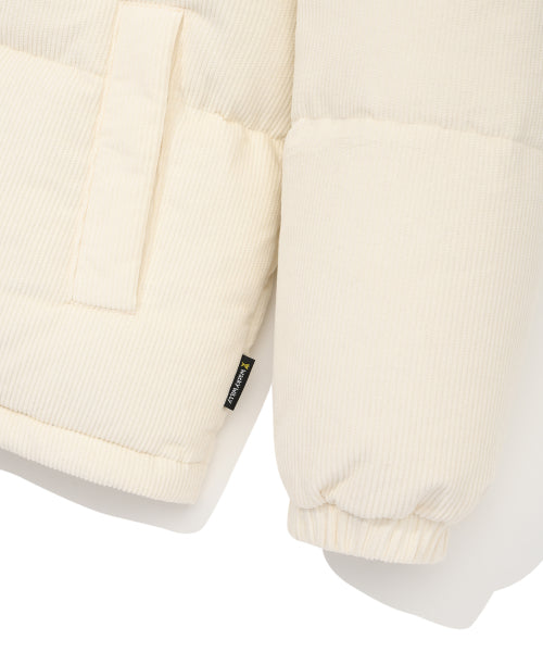 Corduroy Down Puffer Ivory