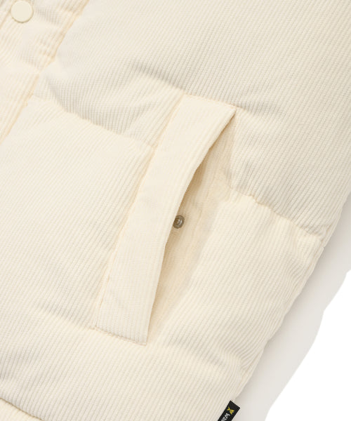 Corduroy Down Puffer Ivory