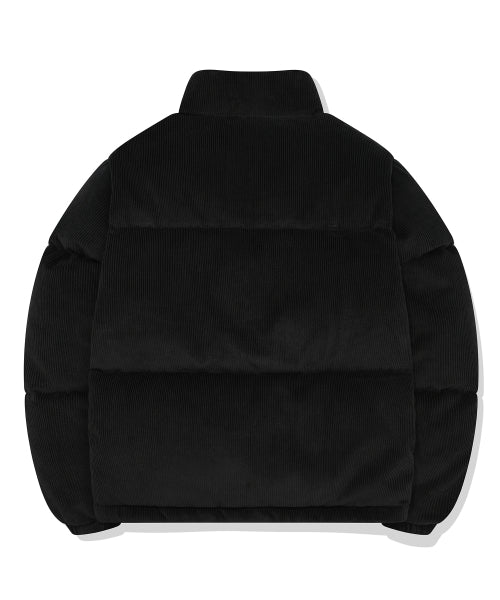 Corduroy Down Puffer Black