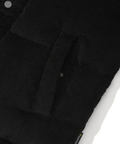 Corduroy Down Puffer Black