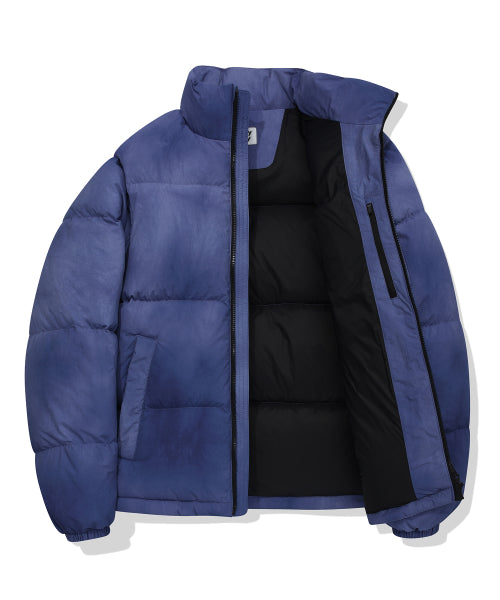 Washing Print Duck-Down Jumper Blue