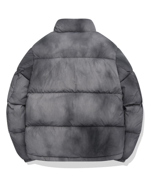 Washing Print Duck-Down Jumper Charcoal