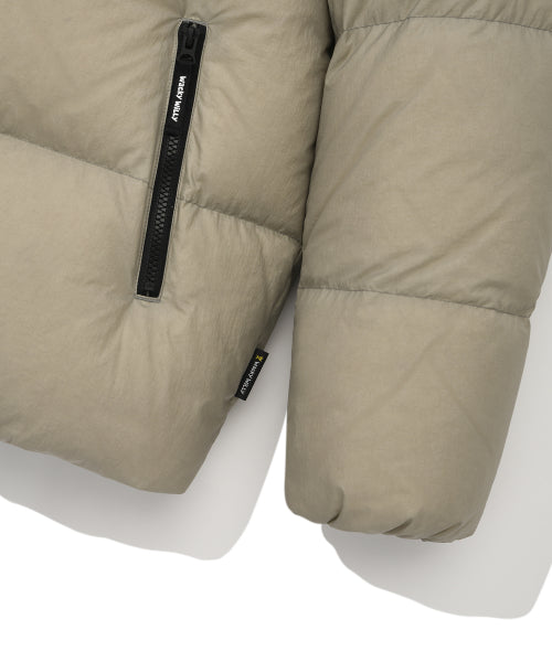Nylon Down Jumper Beige