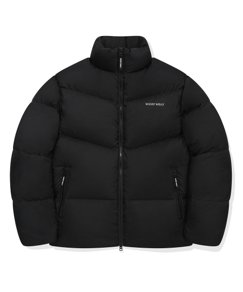 Nylon Down Jumper Black