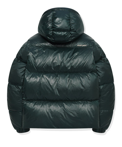 Hooded Duck Down Jumper Green
