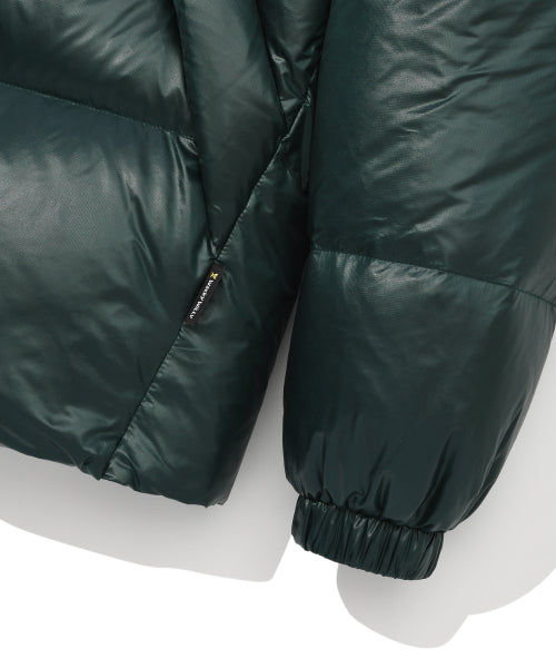 Hooded Duck Down Jumper Green