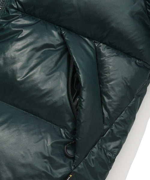 Hooded Duck Down Jumper Green