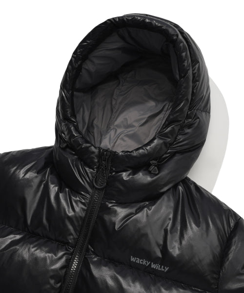 Hooded Duck-Down Jumper Black