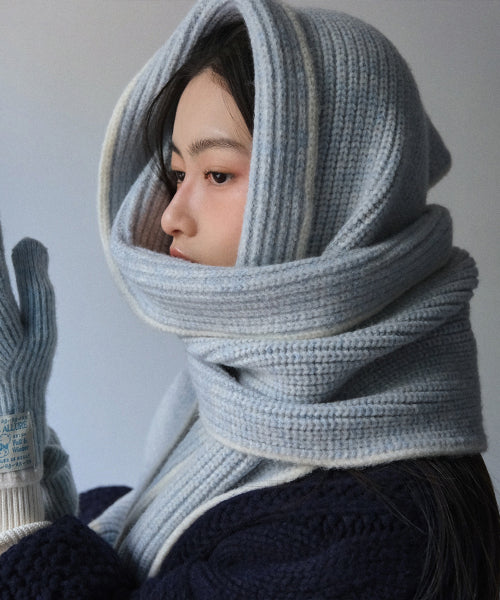 WOOLY TWOTONE MUFFLER - 5 colors