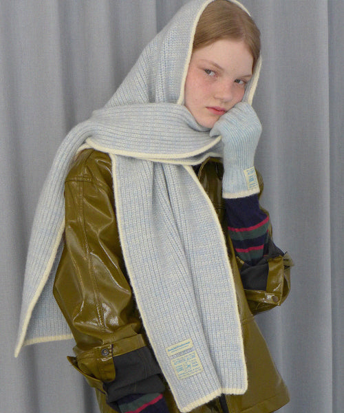 WOOLY TWOTONE MUFFLER - 5 colors