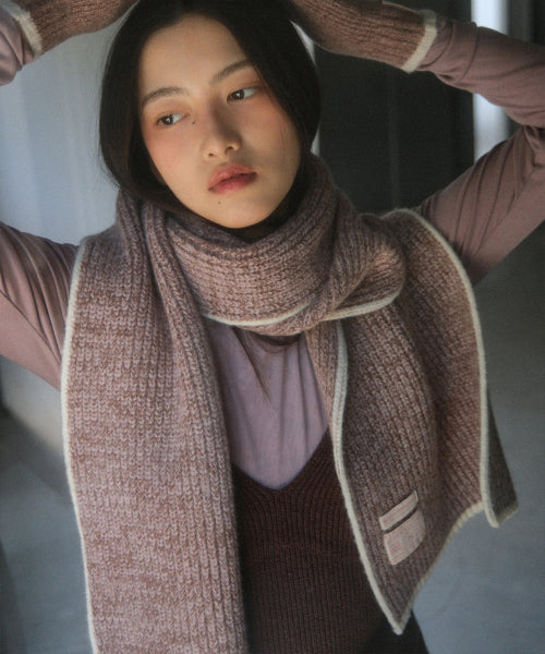 WOOLY TWOTONE MUFFLER - 5 colors