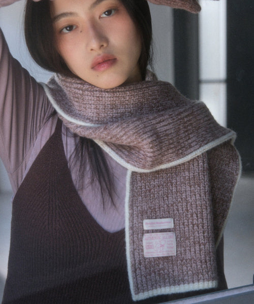 WOOLY TWOTONE MUFFLER - 5 colors