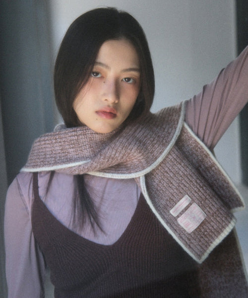 WOOLY TWOTONE MUFFLER - 5 colors