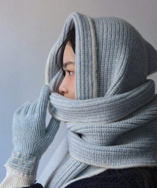 WOOLY TWOTONE MUFFLER - 5 colors