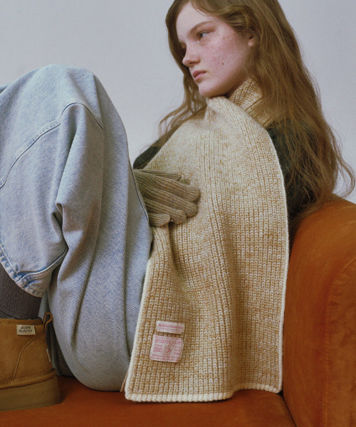 WOOLY TWOTONE MUFFLER - 5 colors