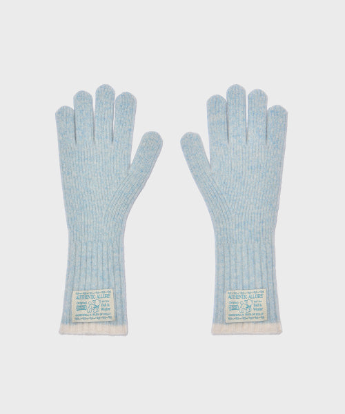 WOOLY TWOTONE LONG GLOVES - 2 colors