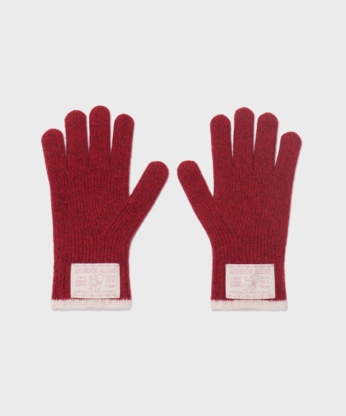 [HOLIDAY EDITION] WOOLY TWOTONE SHORT GLOVES - 2 colors
