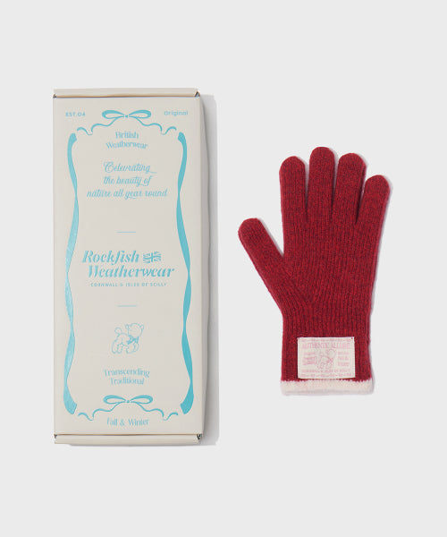 [HOLIDAY EDITION] WOOLY TWOTONE SHORT GLOVES - 2 colors
