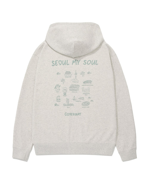 [COVERNAT X SEOUL MY SOUL] HOODIE ZIP-UP