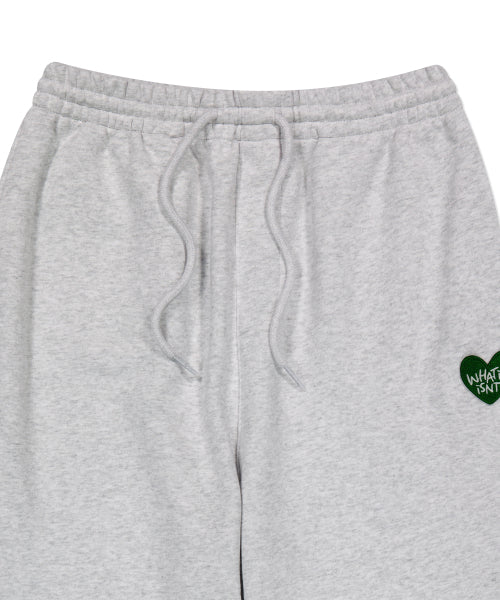 Heart Wappen Jogger Pants Light Gray