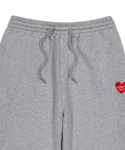 Heart Wappen Jogger Pants Gray