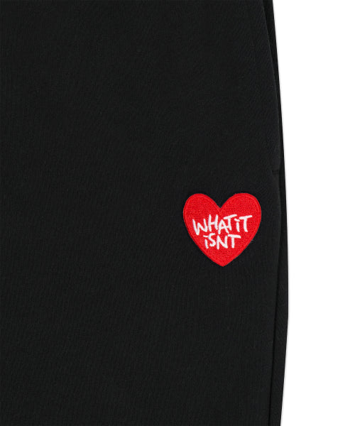 Heart Wappen Jogger Pants Black