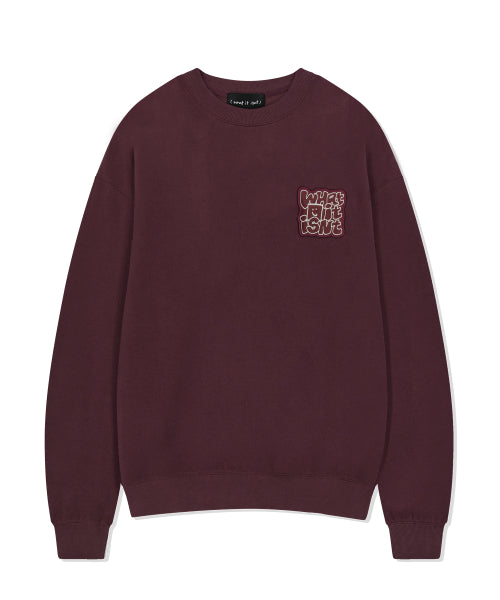 typo wappen napping sweatshirt purple