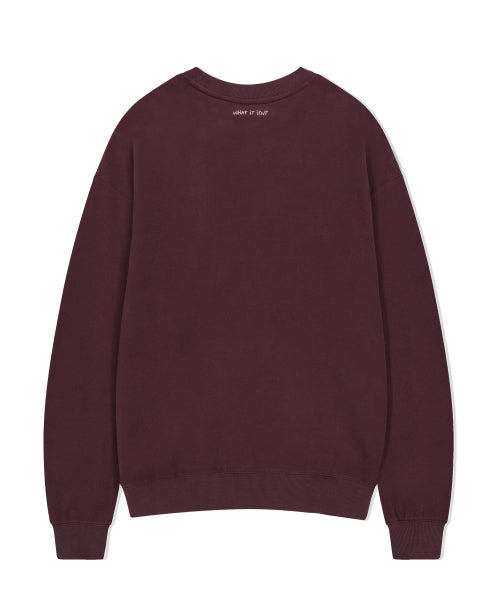 typo wappen napping sweatshirt purple