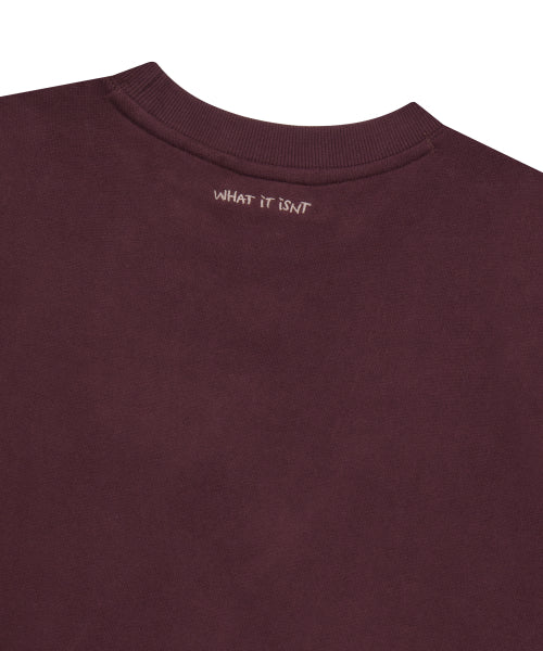typo wappen napping sweatshirt purple