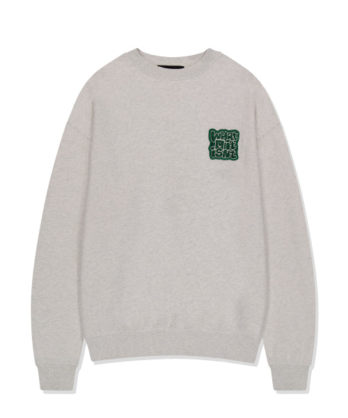 typo Wafer napping sweatshirt oatmeal