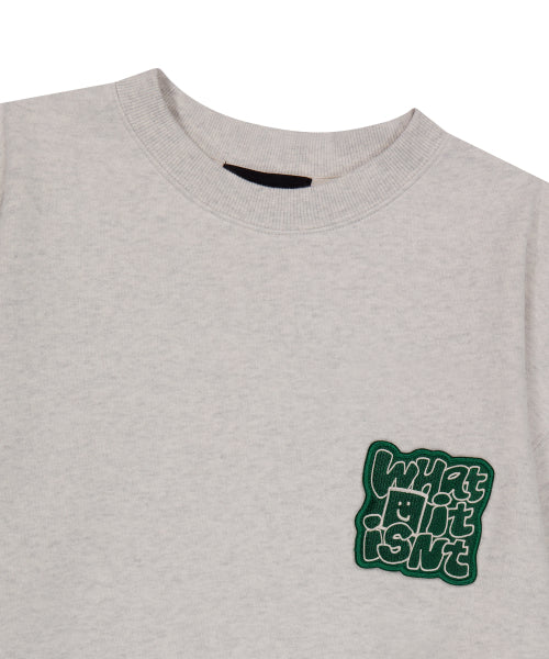 typo Wafer napping sweatshirt oatmeal