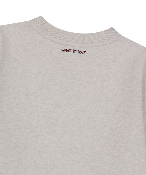 typo Wafer napping sweatshirt oatmeal