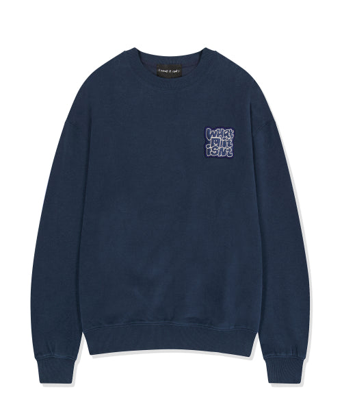 typo wappen napping sweatshirt dark navy