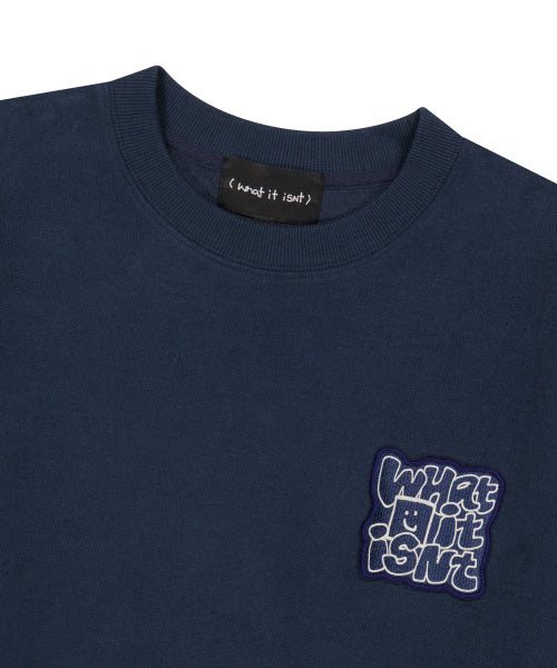typo wappen napping sweatshirt dark navy