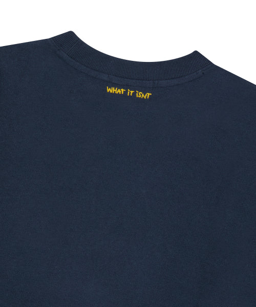 typo wappen napping sweatshirt dark navy
