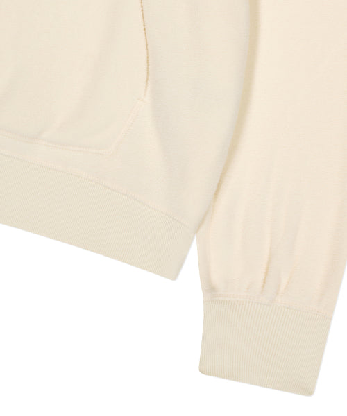 typo fluffy hooded cream