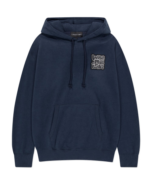 typo wappen napping hooded dark navy