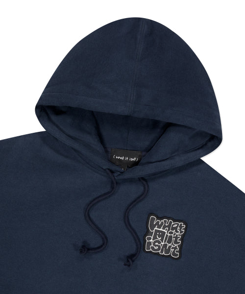 typo wappen napping hooded dark navy