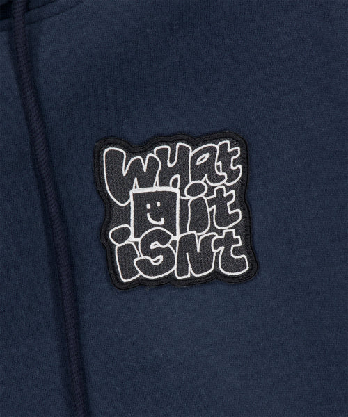 typo wappen napping hooded dark navy