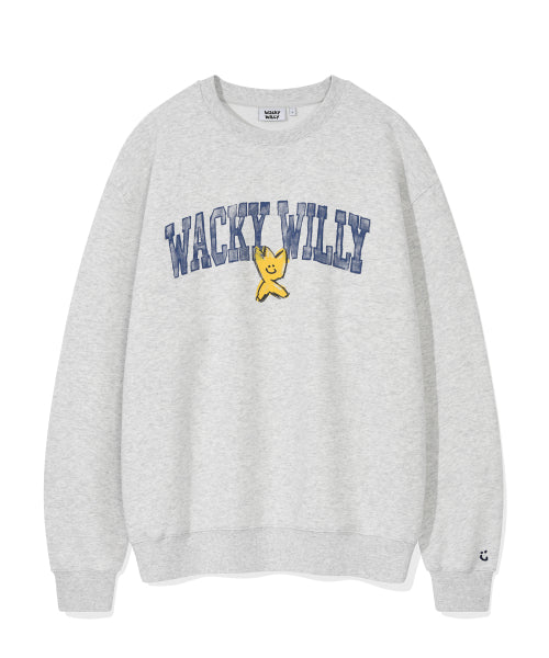 Logo typo sweatshirt light gray