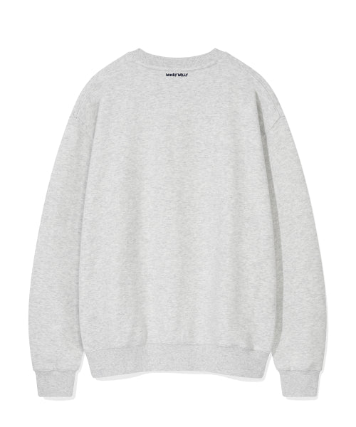 Logo typo sweatshirt light gray