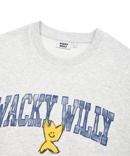 Logo typo sweatshirt light gray