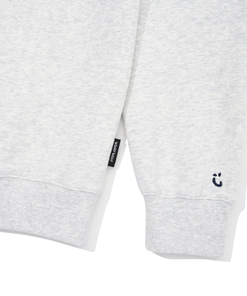 Logo typo sweatshirt light gray