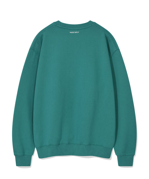 Logo typo sweatshirt green